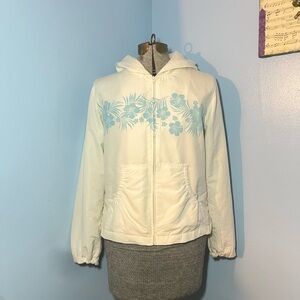 White floral detail women’s Sideout jacket